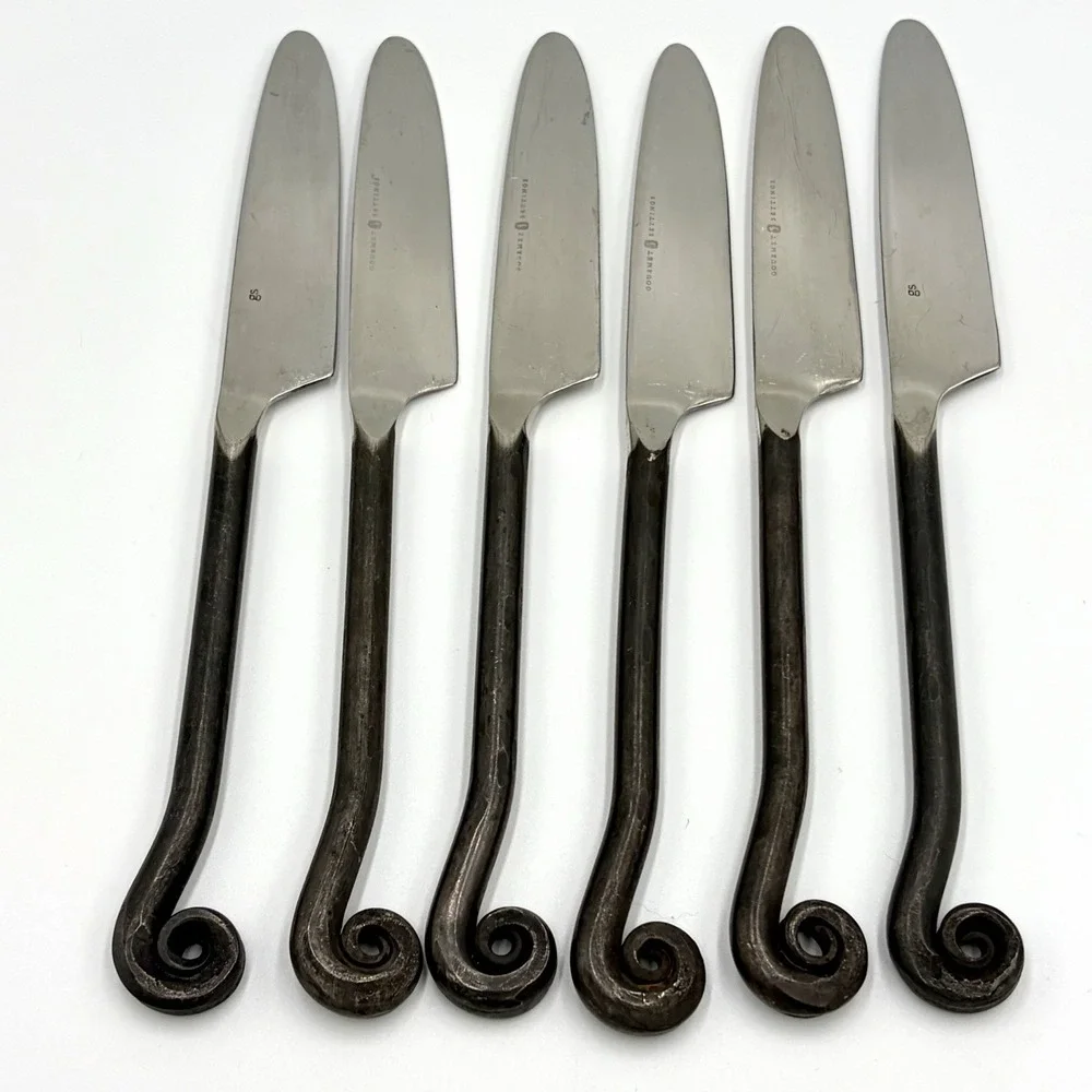 Gourmet Settings Treble Clef Stainless Dinner Knives 9-3/8